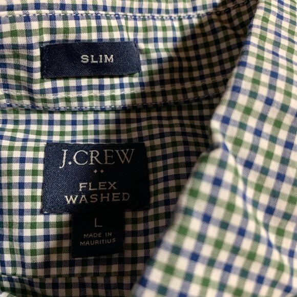 J. Crew Men's Flex Washed Slim Fit Large Oxford Shirt Button down Collar #0584 - Picture 4 of 6